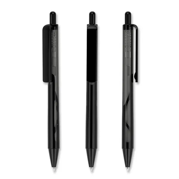 Translucent Barrel Click-Action Ballpoint Pen