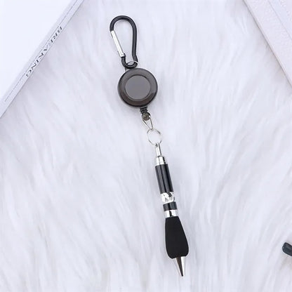 Retractable Badge Reel Ballpoint Pen