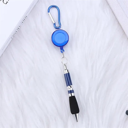 Retractable Badge Reel Ballpoint Pen