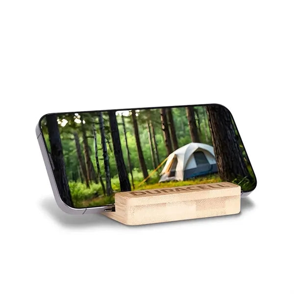 Bamboo Stand & Keypad Stress Reliever