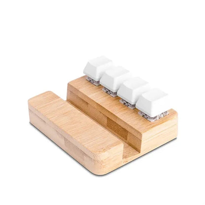 Bamboo Stand & Keypad Stress Reliever