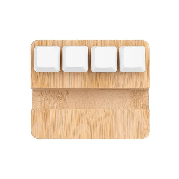 Bamboo Stand & Keypad Stress Reliever