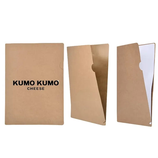 A4 Kraft Paper L-Shaped Folder
