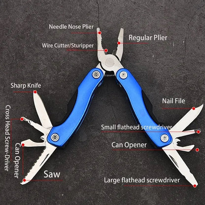 11-in-1 Stainless Steel Multi-Tool Pliers