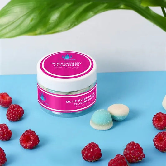 Small Jar Blue Raspberry Cloud Puffs