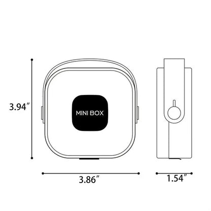 Plastic Portable Data Cable Organizer Case