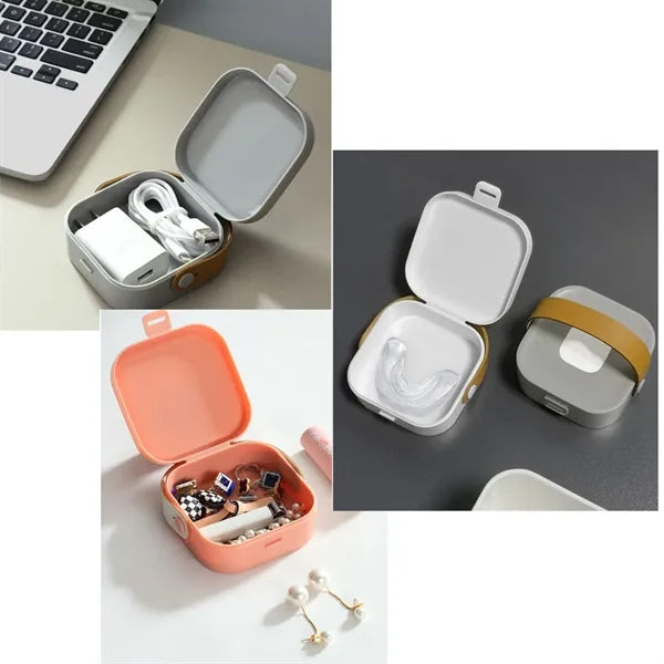 Plastic Portable Data Cable Organizer Case