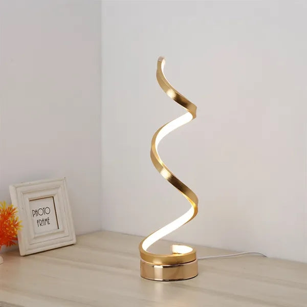8W Bars/Cafes/Rooms Three Color LED Spiral Desk Lamp