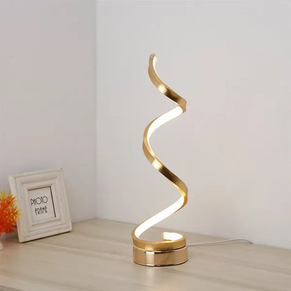 8W Bars/Cafes/Rooms Three Color LED Spiral Desk Lamp