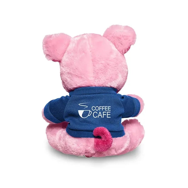7" Plush Pig With T-Shirt