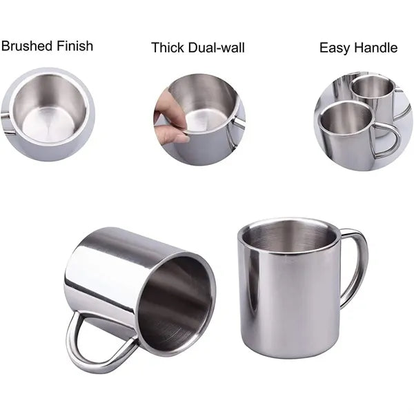10 OZ Stainless Steel Double Walled Mugs