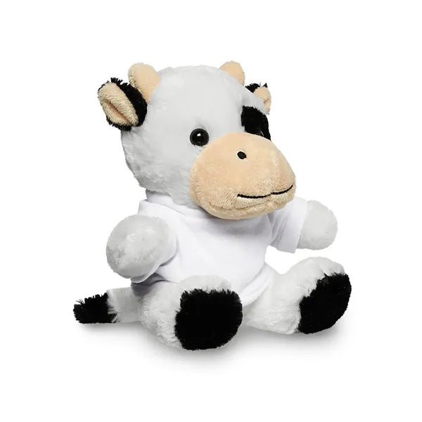 7" Plush Cow With T-Shirt