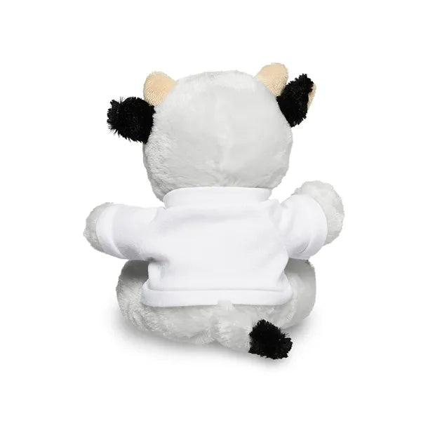 7" Plush Cow With T-Shirt