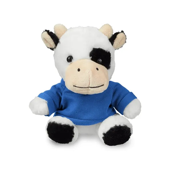 7" Plush Cow With T-Shirt