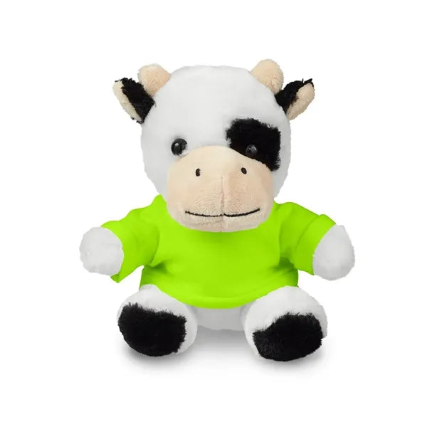 7" Plush Cow With T-Shirt