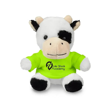 7" Plush Cow With T-Shirt