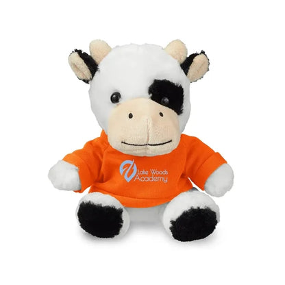 7" Plush Cow With T-Shirt