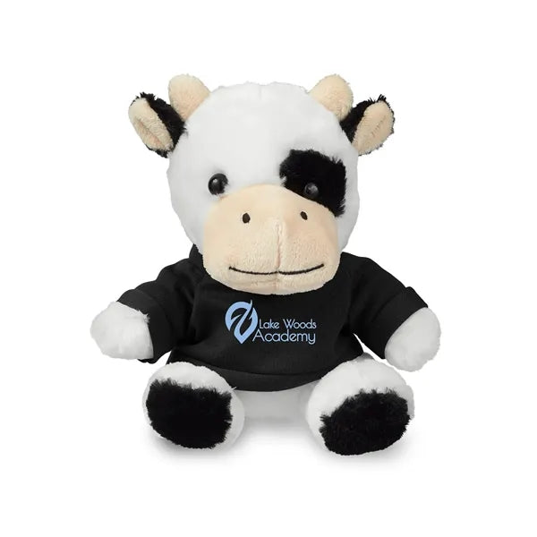 7" Plush Cow With T-Shirt