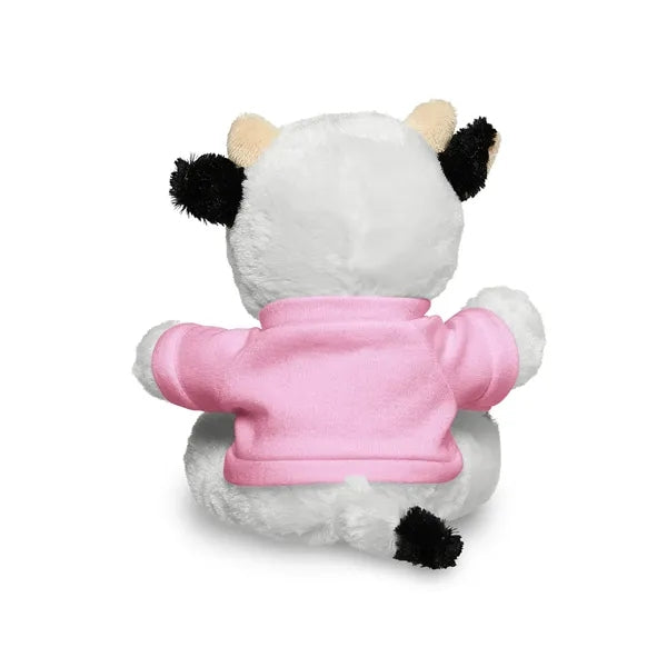 7" Plush Cow With T-Shirt