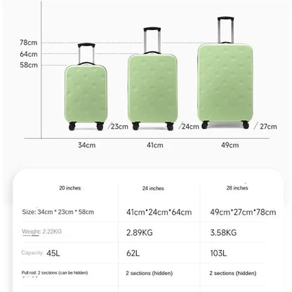 Portable Foldable Luggage Suitcase with Wheels
