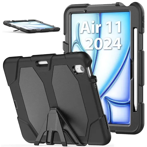 iPad 11 Air M2 2024 Rugged Case with Stand