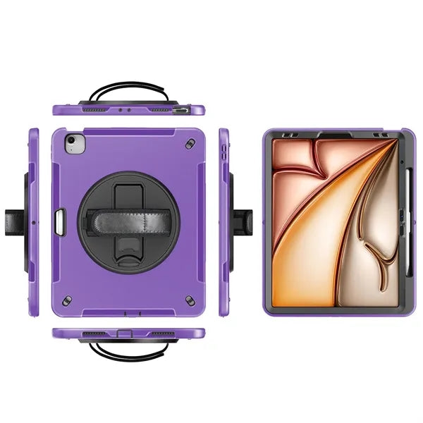 iPad 13 Air M2 2024 and M3  Hand strap Case w/Shoulder Strap