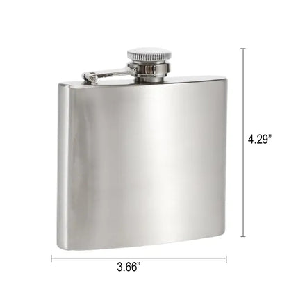 6 oz Stainless Steel Pocket Hip Flask Wine Pot MOQ100