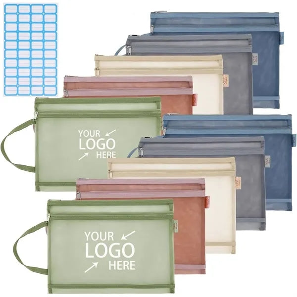 Nylon A4 Zipper Mesh Bags