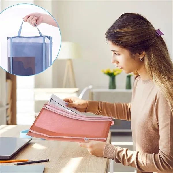 Nylon A4 Zipper Mesh Bags