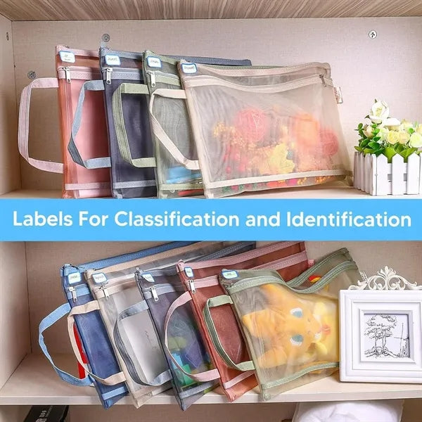 Nylon A4 Zipper Mesh Bags