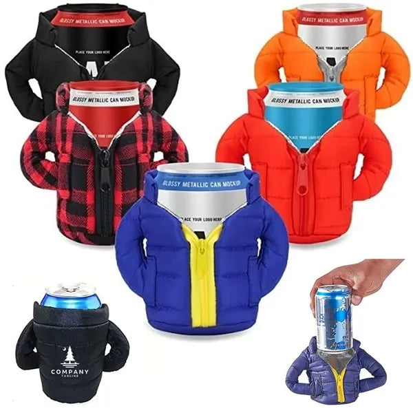 Jacket Insulated Can Cooler Sleeve