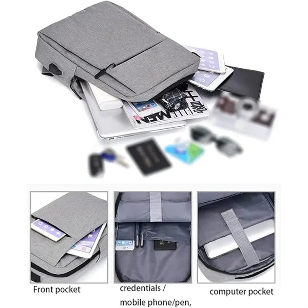 15.6 Inch Work Business Laptop Backpack With USB Port
