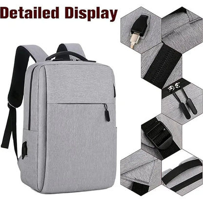 15.6 Inch Work Business Laptop Backpack With USB Port
