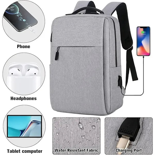 15.6 Inch Work Business Laptop Backpack With USB Port