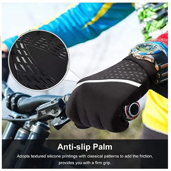 Warm Anti Slip Reflective Touch Screen Thermal Gloves
