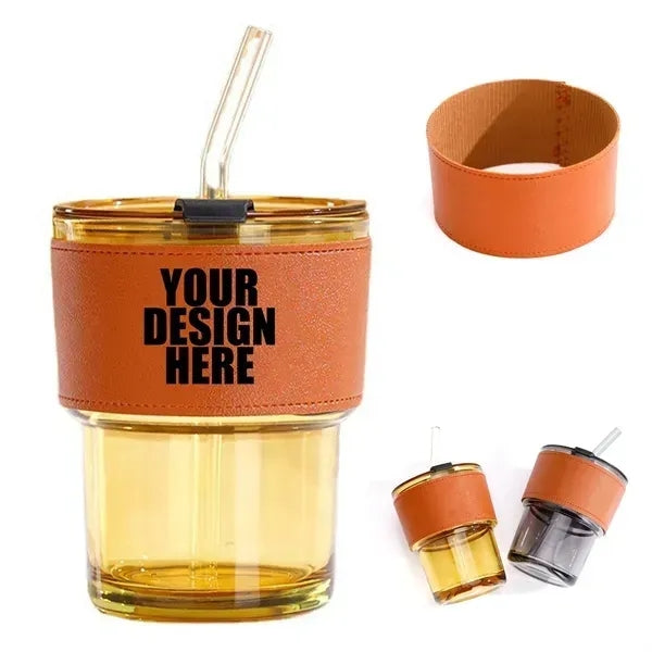 Transparent Straw Bottle