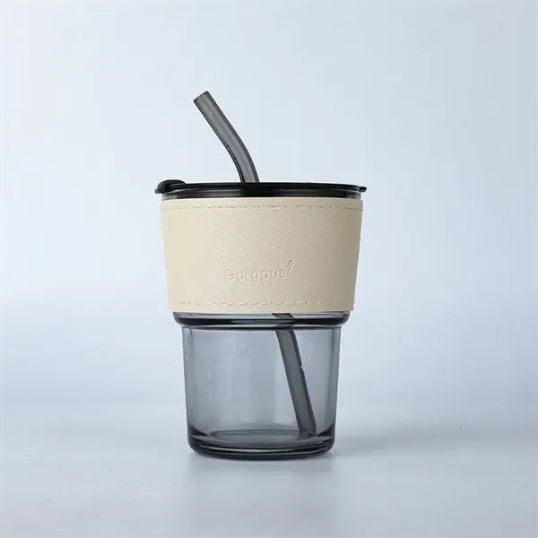 Transparent Straw Bottle
