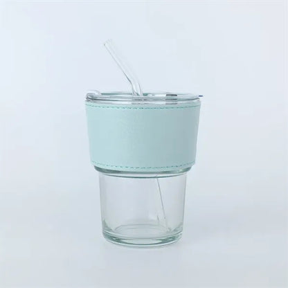 Transparent Straw Bottle