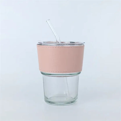 Transparent Straw Bottle
