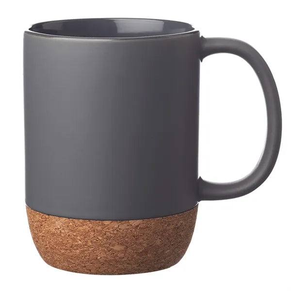 15 oz Bottom Matte Cork Ceramic Mugs