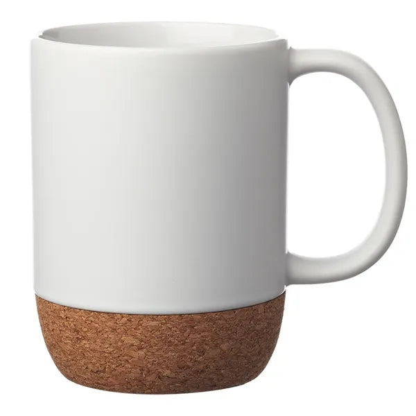 15 oz Bottom Matte Cork Ceramic Mugs