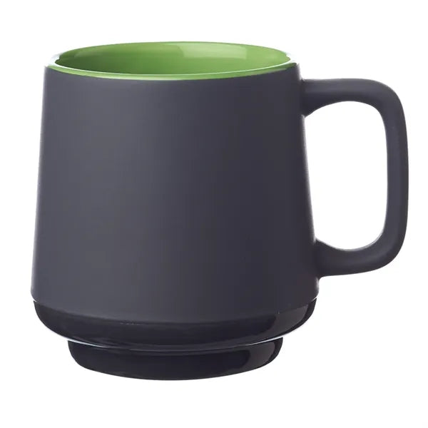 12 oz. Matte Grey Finish Ceramic Mugs