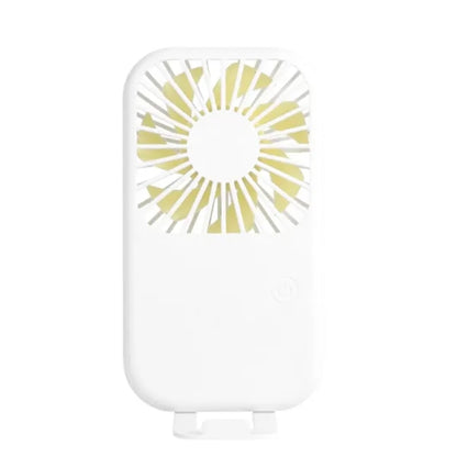 5.1" Rechargeable Mini Handheld Fan With Phone Stand
