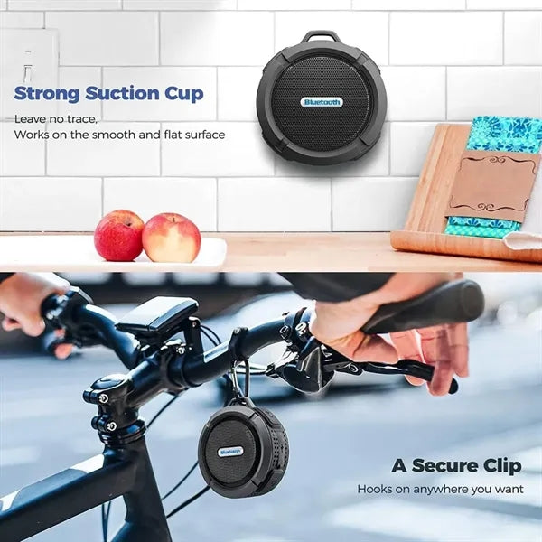 Waterproof Ultra-portable Bluetooth Speaker With Clip