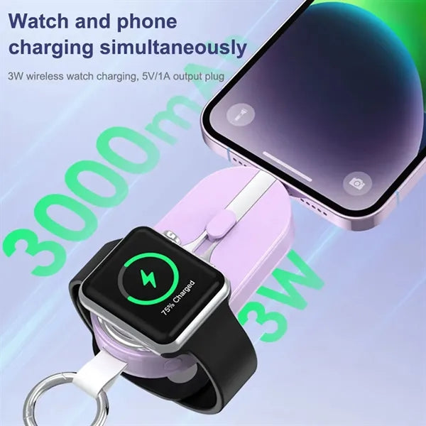 3K Solar Power Bank Keychain Emergency 2 In 1 Charger