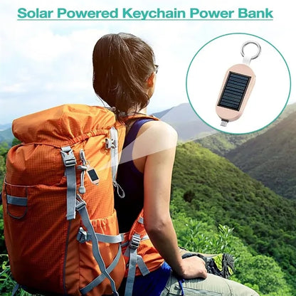 3K Solar Power Bank Keychain Emergency 2 In 1 Charger