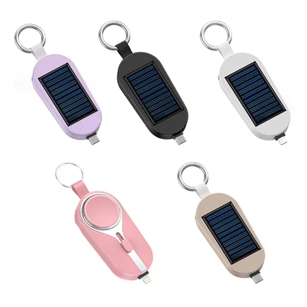 3K Solar Power Bank Keychain Emergency 2 In 1 Charger