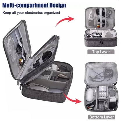 Electronics Organizer Travel Case Carrying Bag