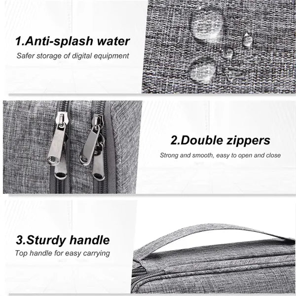 Electronics Organizer Travel Case Carrying Bag