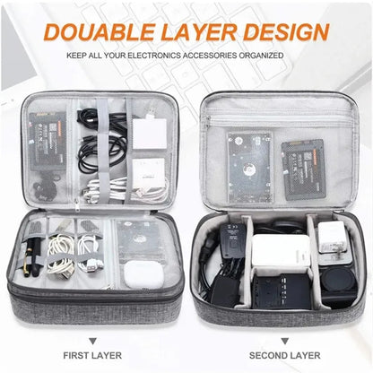 Electronics Organizer Travel Case Carrying Bag